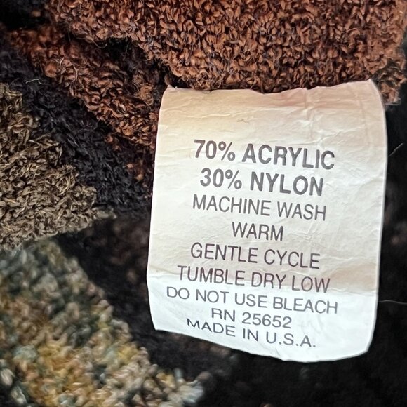 VTG Protege Mens 2XL 3D Knit Sweater Coogi Style Cosby Crewneck Textured Brown - Picture 4 of 9